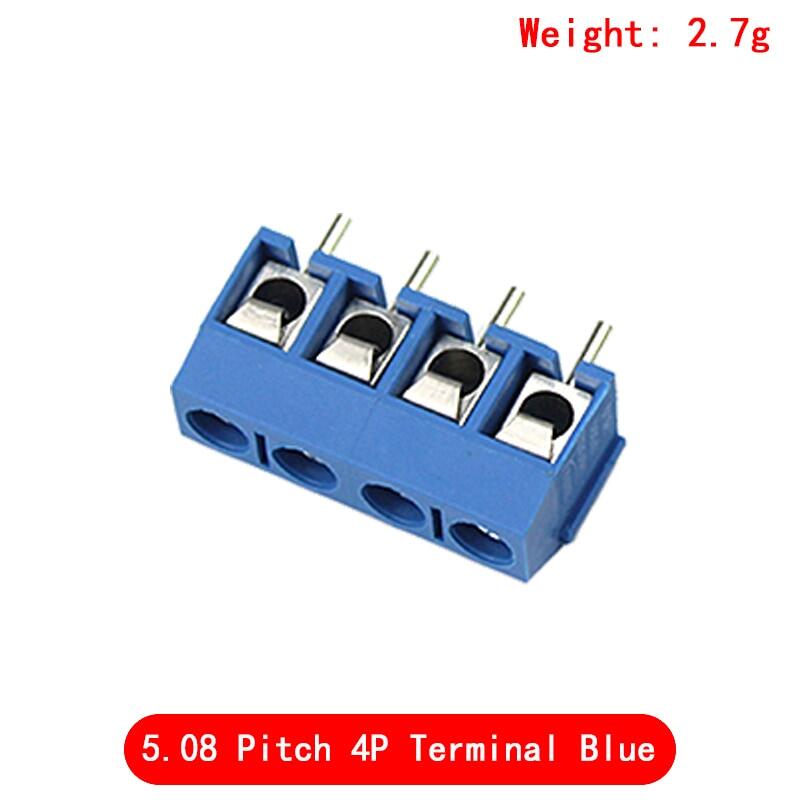20pcs KF301-2P/KF301-3P/KF301-4P KF301-5.0-2P KF301-5.0-3P KF301-5.0-4P KF301 5.08mm Plug-in Screw Connector Blue/Green