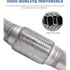 Flex Pipe,Heavy Duty Exhaust Flex Pipe,Car Accessories Stainless Steel Flexible Exhaust Pipes,Universal Muffler Tube Automotive Replacement,Suitable