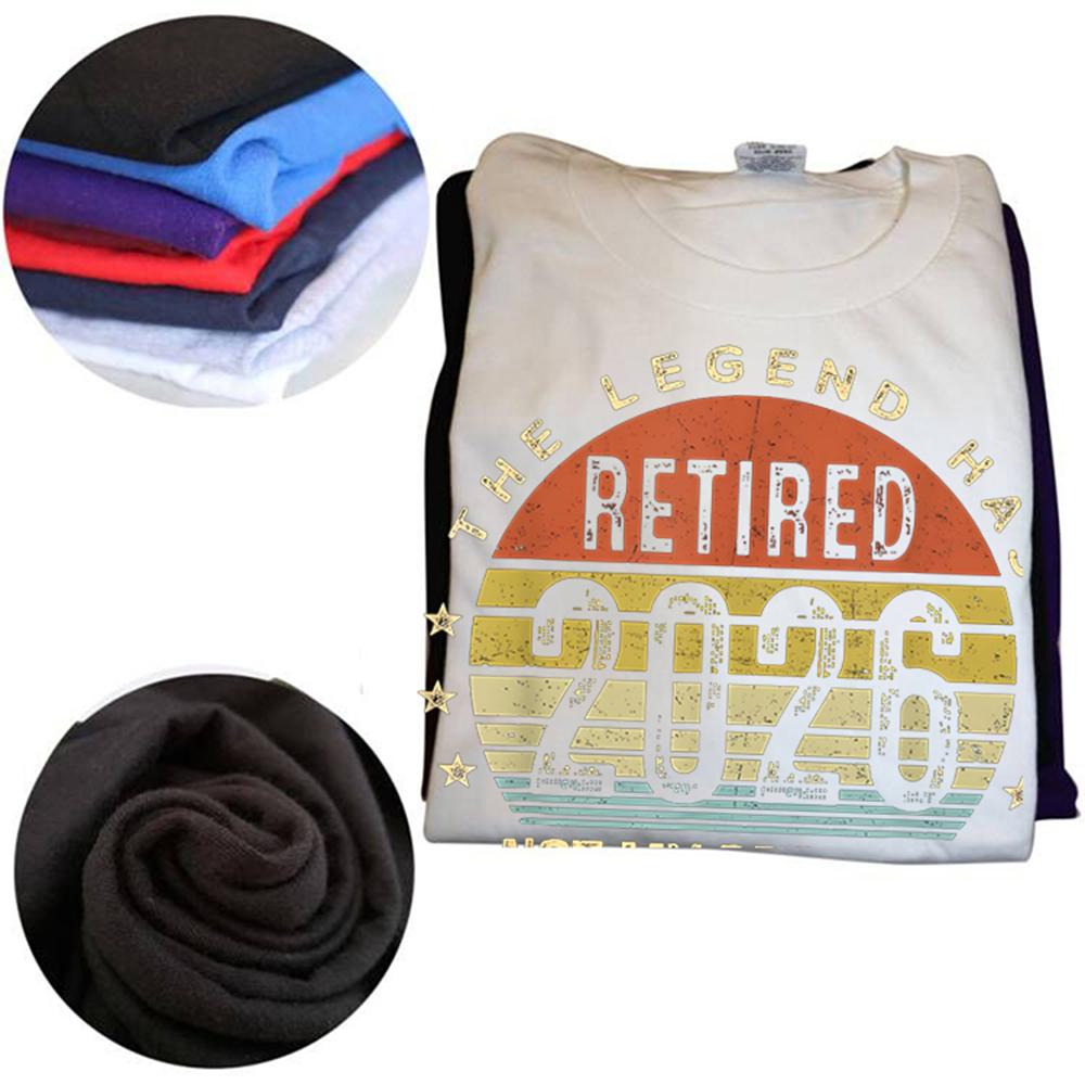 Legend Has Retired 2026 Not My Problem Funny Retirement TShirt Fashion Cotton Short Sleeve Oversized Loose Tshirt Tops