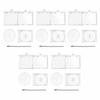 5pcs Acrylic Mini CD Holder NFC Personalized Keychain Album Case Multi-Functional Universal Key Pendant Backpack Hanging Decor