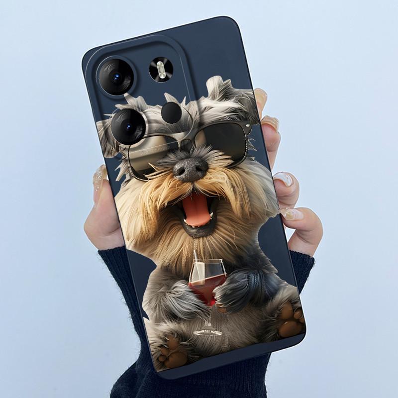 For Tecno Spark Go 2023 Pop 7 Pro BF7 Infinix Smart 7 Plus Smart7 HD Case Lovely Cartoon Cat Liquid Silicone Soft TPU Back Cover