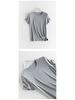 Women's 2026 Easy Care Mulberry Silk Round Neck T-shirt - Casual, Breathable, Short Sleeve, Skin-Friendly.