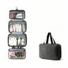 Large Capacity 4 Fold Toiletry Bag Wet Dry Separation Makeup Bag Travel Hanging Wash Bag  Home