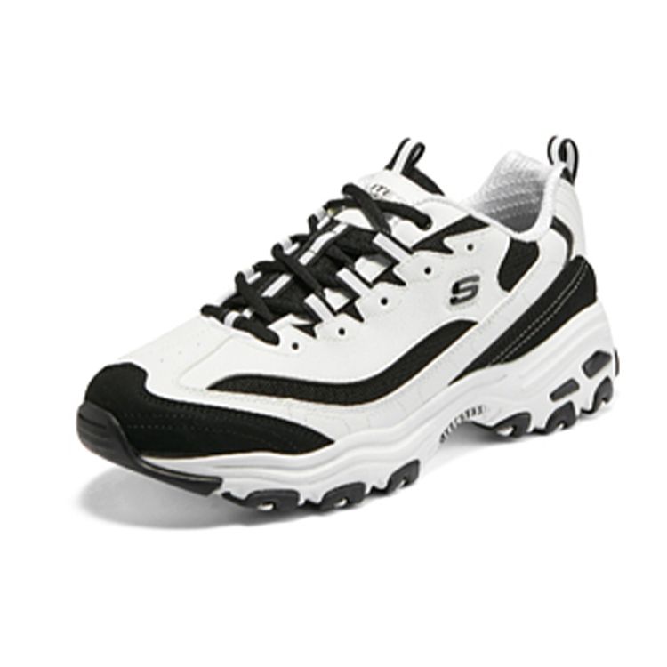 Skechers DLites 1.0 Scarpe Panda Color Block Moda Sportiva Versatili Casual per il Pendolarismo Aumentano l'Altezza Scarpe Basse da Papà Sneaker da Uomo 894129-WBK