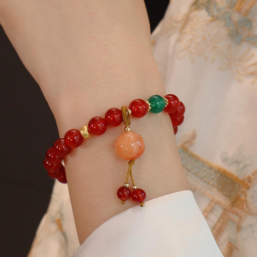 Original Design Natural Agate Bracelet Fashion Women Daily Jewelry Lucky Gift