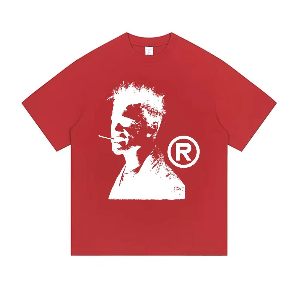 Fight Club Tyler Durden T-shirt Grafica Uomo Donna Moda Vintage Streetwear Maschile Casual T-shirt in Cotone Unisex a Maniche Corte