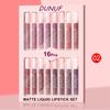 DUNUF 16-Piece Waterproof, Long-Lasting Lip Gloss Set - Non-Staining Lip Glaze