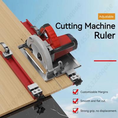 240/360mm Circular Saw Guide Rail Cutting Machine Base Track Guide Adjustment Portable Cutting Metal Fixed Ruler for Woodworking