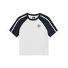 Retro Color Block Sports T-Shirt Women Tops K0E42TD31