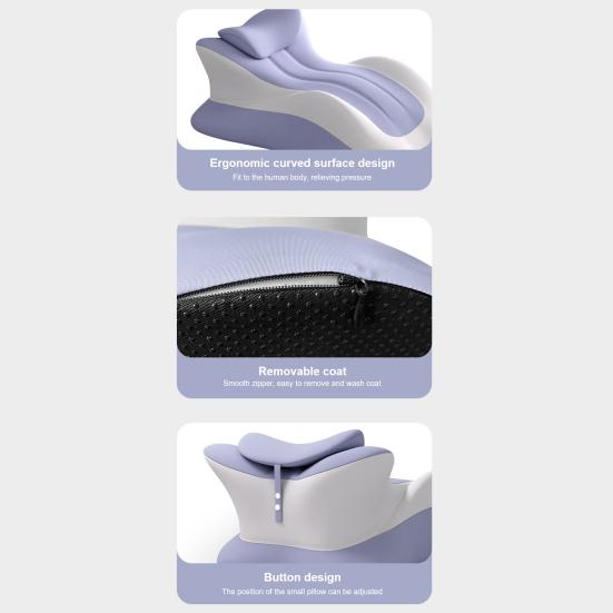 Couples Intimacy Pillow Memory Foam Chest And Back Relief Pillow Ergonomic Wavy Wedge Cushion for Multiple Posture Support Bed Sitting And Lying