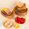 Disposable Paper Plates PE Coated Oil Proof Film Barbecue Plate Burger French Fries Grilled Skewers Hot Dogs Boat Shaped Tray Pack Tableware