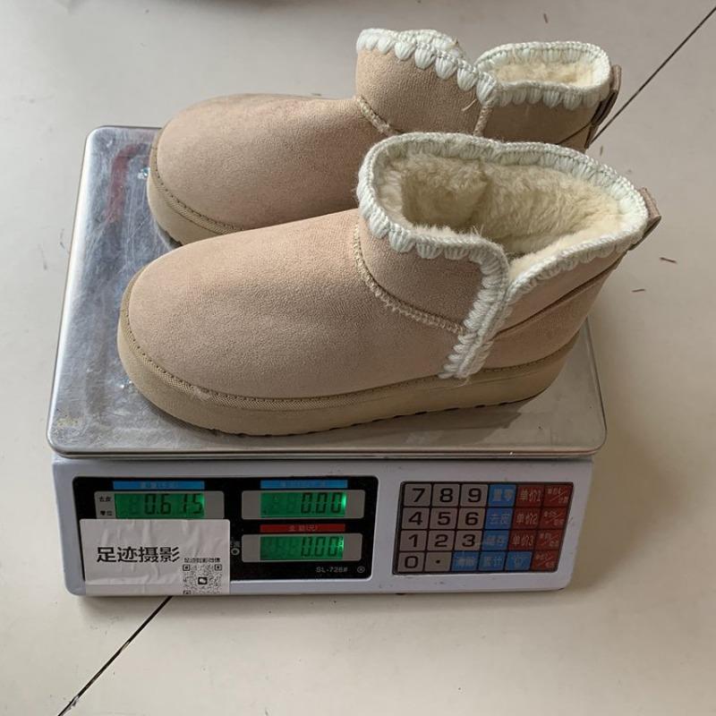 Winter new thick-soled velvet thickened snow boots for women, large size warm sewing bag, short boots, cotton shoes for women