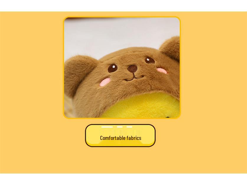 Cuddly Yellow Duck Doll Plush Toy and Pillow