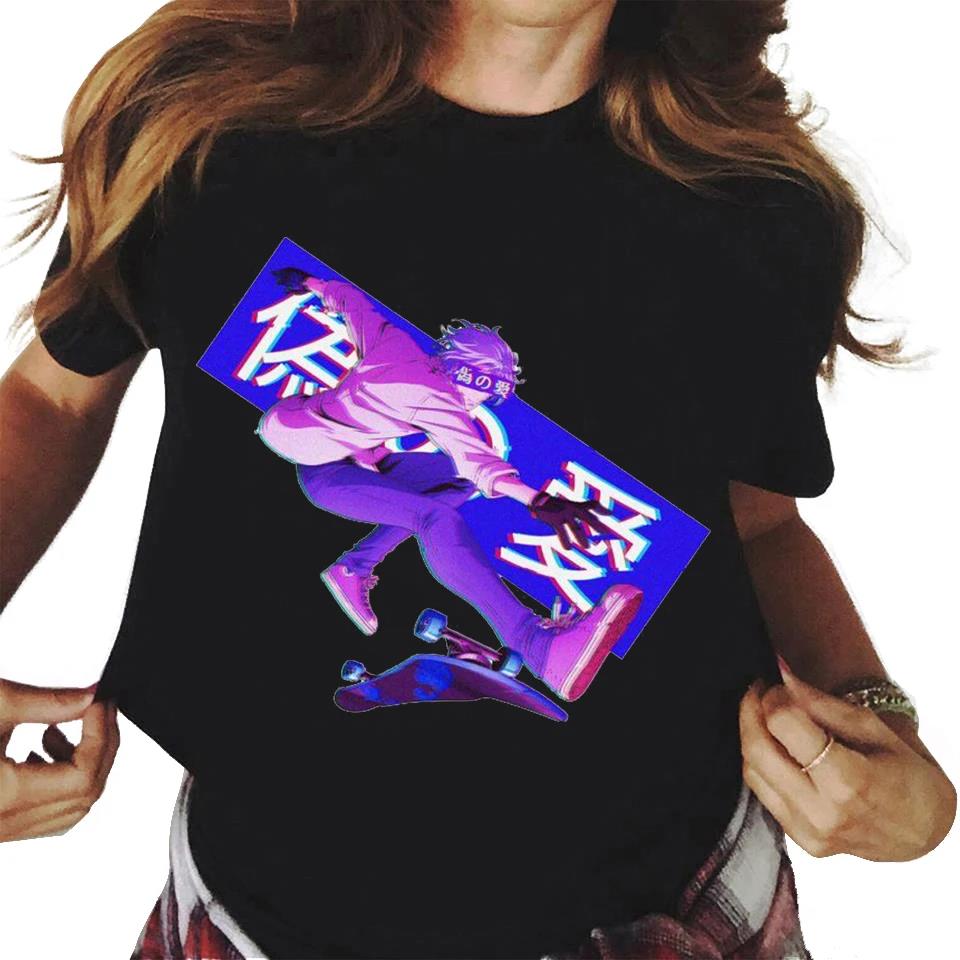 

Hot Anime SK8 The Infinity T Shirt Unisex Women Kawaii Cartoon Skateboard Graphic print Short Sleeve Plus Size Unisex T Shirt 3XL
