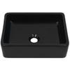VidaXL Lavabo Céramique Rectangulaire Noir Vasque Salle de Bain Toilette 142734