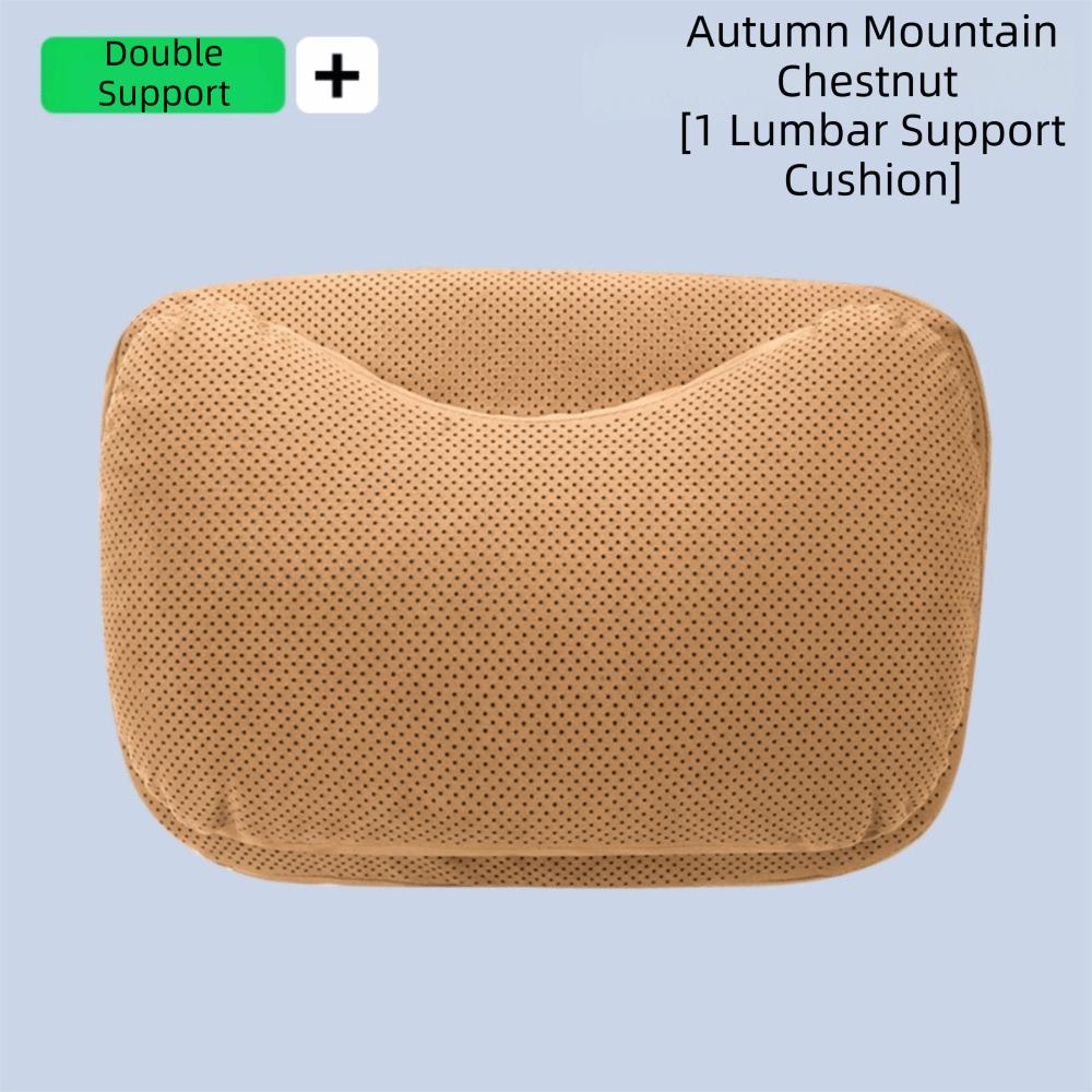 Suede Memory Cotton Seat Waist Cushion Ergonomic Support Lumbar Support Cushion  Car