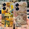 For Realme C55 4G Case RMX3710 Colorful Painted Cover Soft Slim Fundas Phone Case For Realme C55 C55 RealmeC55 Back Cover Bumper