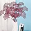 Home Decoration 3-pronged Wedding Shop Decor Fan Leaf Fake Flowers Party Supplies Ginkgo Leaf