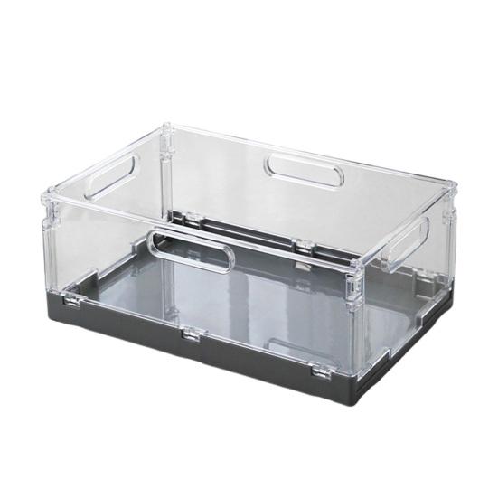 Storage Basket with Cover Easy Assembly Foldable Design Stackable Toy Storage Box