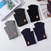 Guanti da Ciclismo in Lana di Alpaca a Mezza Dita: Caldo, Antivento, Traspirante e Portatile per Autunno e Inverno.