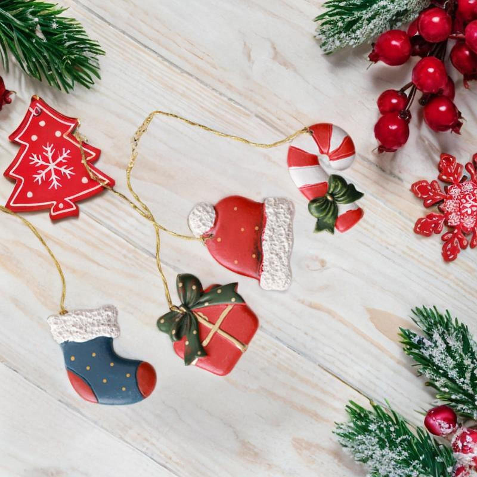 

4 Рождественских Украшения для Елки, Подвесные Украшения Из Смолы Для Спальни И Свадьбы Mixed