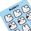 Rabbit Stickers for Journal Cute Bunny Stickers for Decor Seal Kawaii Animal Stickers for Planner