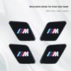 Car Inner Door Bowl Metal Protector Stickers For BMW  3 series 5 series X1 X2 iX1 X5 X6 X7 G05 G06 G07 G20 G28 320i 325i 330i XR1