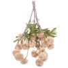 4Pcs Simulated Dandelion Flower Stems Lifelike Plastic Artificial Dandelions for Home Decor DIY Bouquet Arrangement Wedding