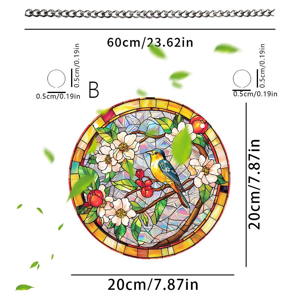 Home Decor Beautiful Sun Catcher Crystal Ornament Colorful Window Hanging For Patio Decor Window Decoration Garden Decoration