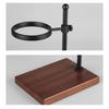 Kaffee-Dripper-Ständer mit verstellbarer Höhe Metall und Holz Pourover Kompakt für