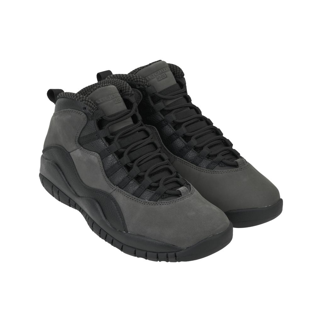 Air Jordan 10 Retro Shadow 2025 Scarpe da Ginnastica da Uomo Grigio Grigio Carbone Rosso Vero HJ6779-001