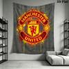 Man Utd F Wall Hanging Printed Fabric Blanket Decorative Tapestries for Bedroom Living Room Home Decor