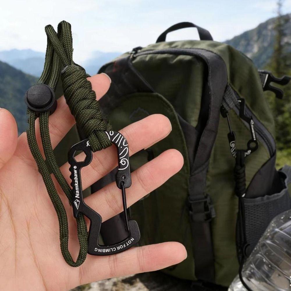 Multifunctional Anti-Loss Rope with Paracord Keychain Quick Hanging Buckle  for Camping Hiking