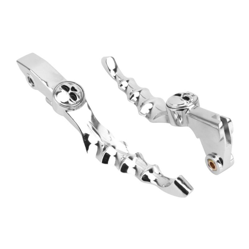 Precise Motorcycle For 96/16 For 99-09 Skull Hand Brake Clutch Lever Fits 400/650 XVS 1100 V-Star Drag Star