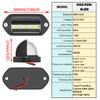 2 PCS Car Truck License Plate Light Lamp 12-24V 6 LED Cars Bus Taillight  Edge Lights White Bulbs Motorcycle Signal Light