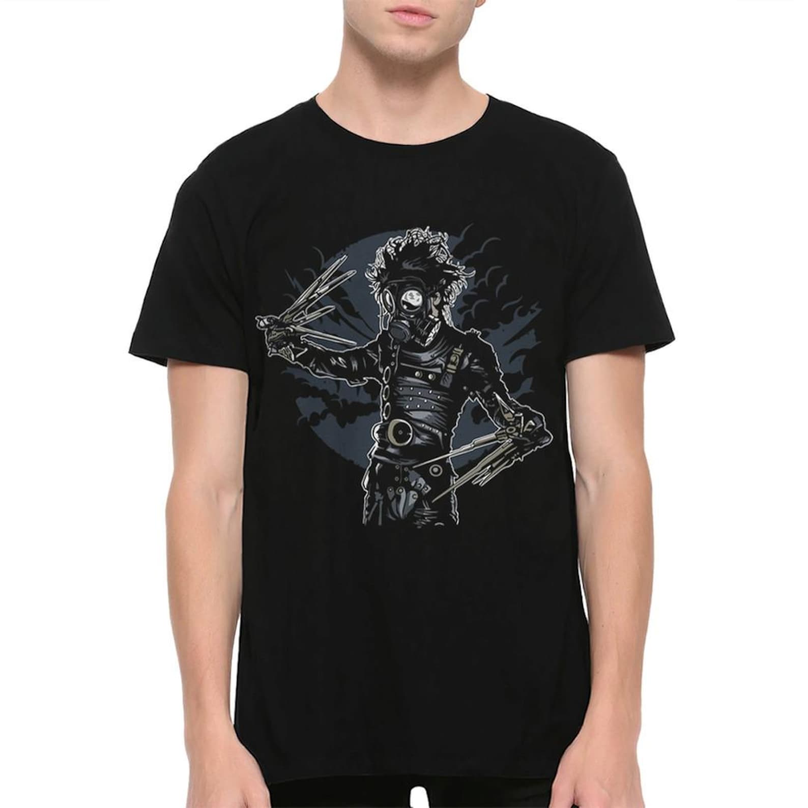 Edward Scissorhands In Gas Mask T-Shirt, Men s and Women s Sizes (EDW-874741) 4XL
