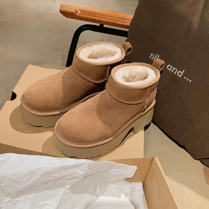 

Женская модная легкая обувь на мягкой подошве, увеличивающая рост, зимние теплые меховые ботинки-дутики, на бархатной подкладке, нескользящие, повседневные спортивные хлопковые ботинки 35