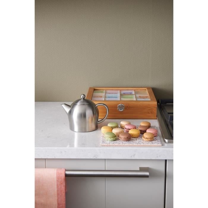 Théière - bredemeijer - santhee - acier inoxydable - argent - compatible lave-vaisselle