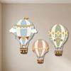 3PCS 3D Hot Air Balloon Decorative Panels Wooden Hot Air Balloons Decoration  Restaurant