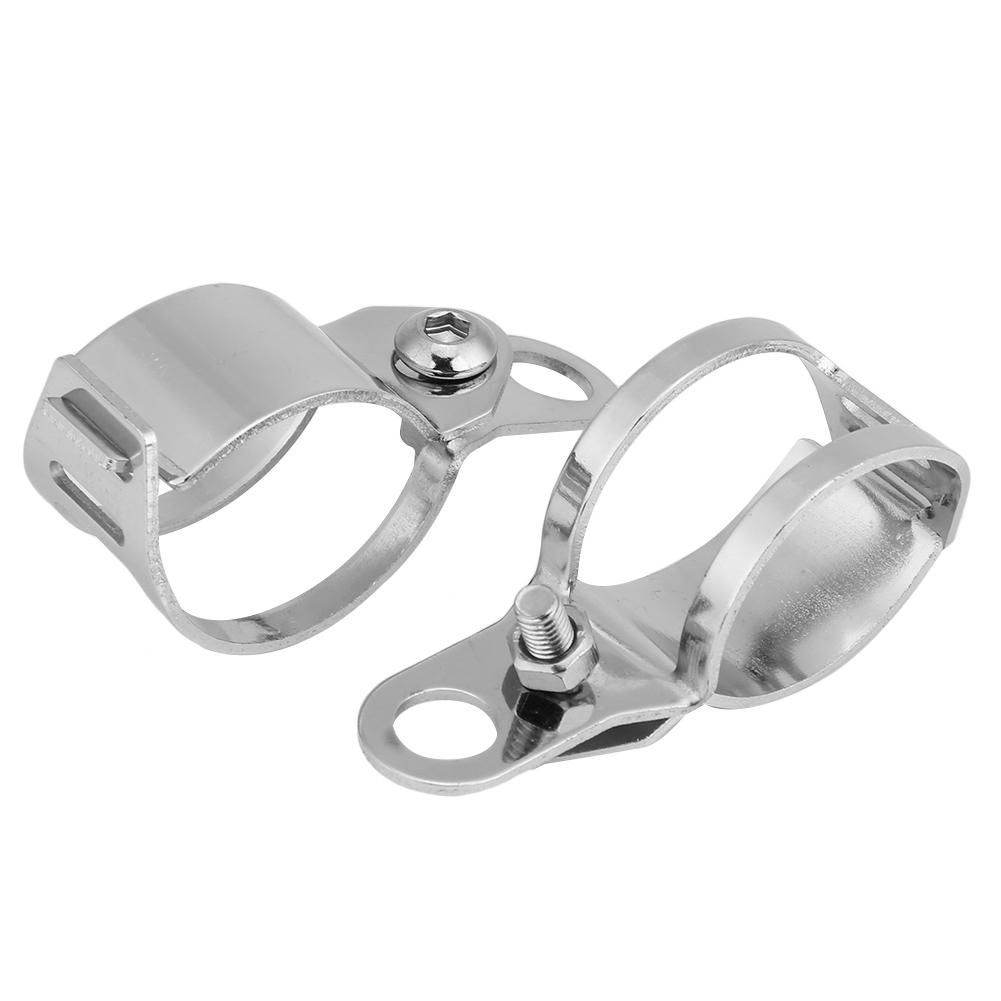 

1 Pair Motorcycle Turn Signal Light Mount Bracket Fit for 30-45mm Front Fork Scooter Motorcycle Auxiliary Headlight срібний