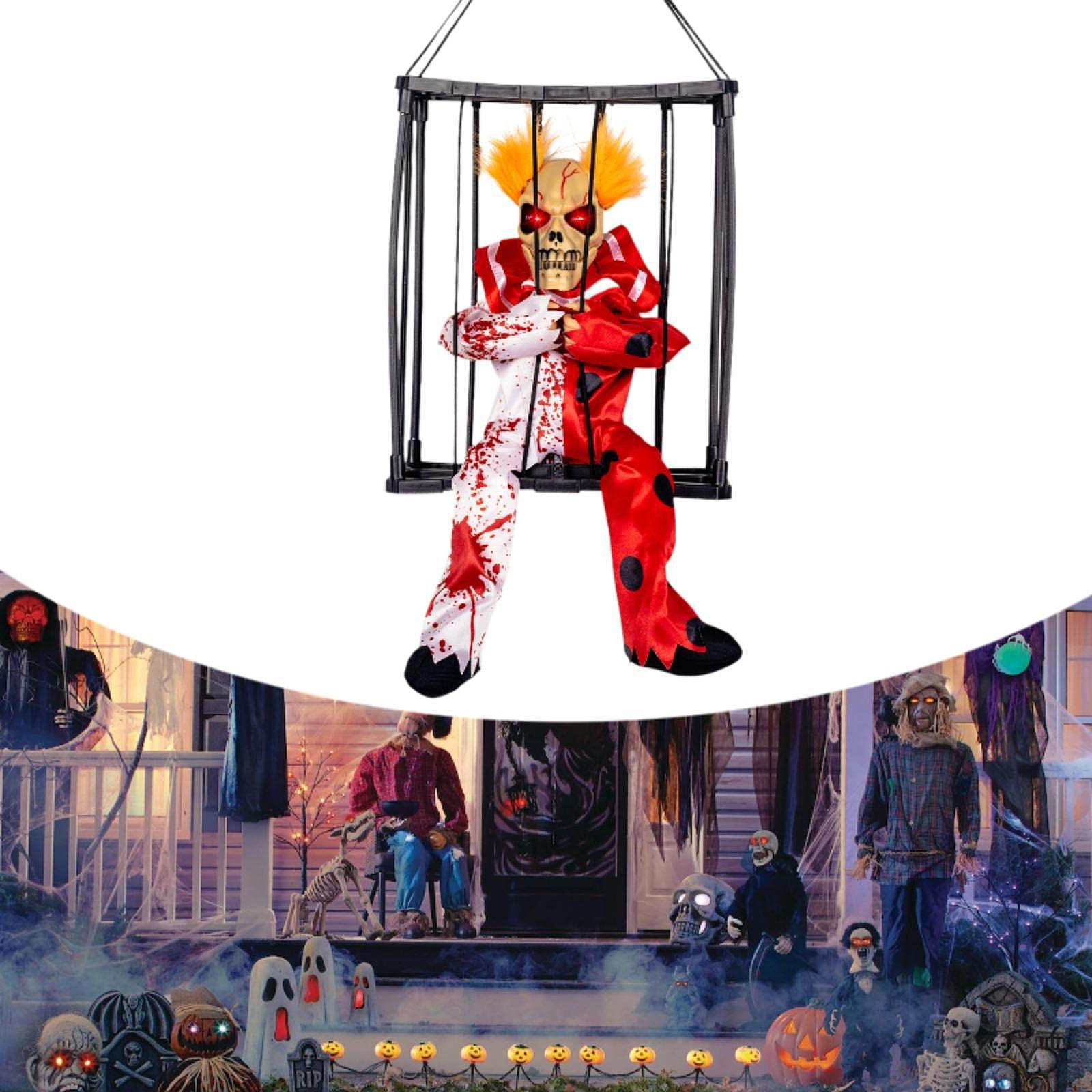 

Жахлива в язниця Клітка Мертвий В язень Жахи Хитра Іграшка Світна Вокалізація Крик Red White