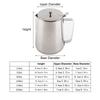 Milk Foaming Cup 304 Stainless Steel Foaming Jug With Handle Leak-Proof Vacuum Insulation Cup Comfortable Grip Strong/Durable