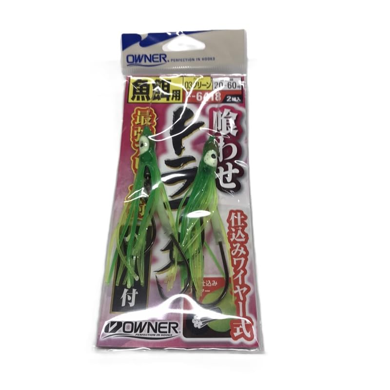 OWNER F-6418 With tiger puffer bait #03 For fish bait Hook: Aki hook 4/0