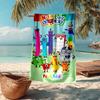 Custom Name Ultra-Soft Beach Towel with Numberblocks Theme,Ideal for Pool - Camping, Diving - Perfect Travel Essential, Vibrant Beach Towel.