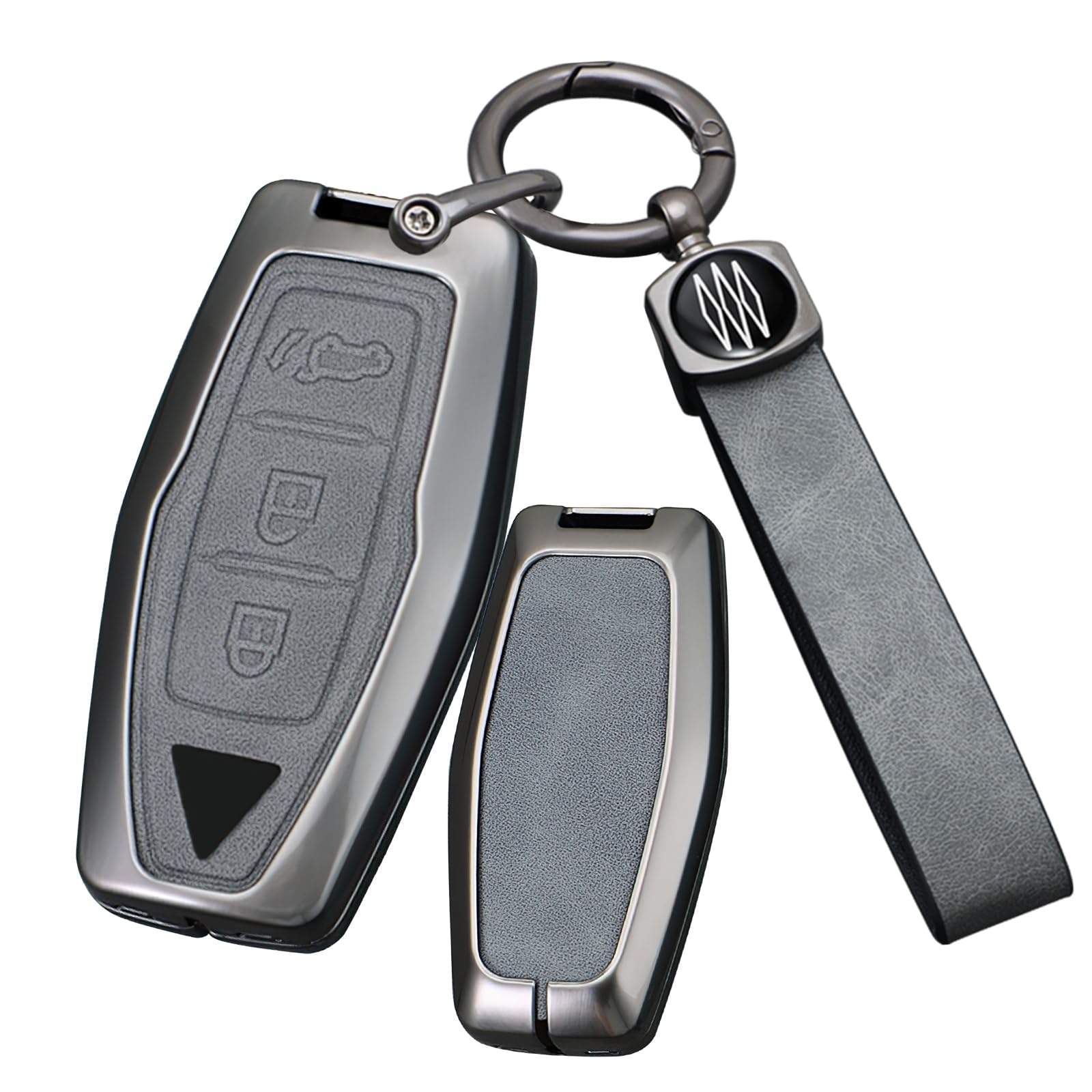 

[онто] Чехол для ключа Mitsubishi, Чехол для ключа, ПУ кожа, Сплав, Брелок, Новый Outlander, GN0W PHEV, M