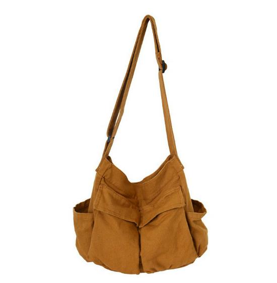 Artistic Canvas Crossbody Bag: Unisex, Large Capacity, Casual Street Style