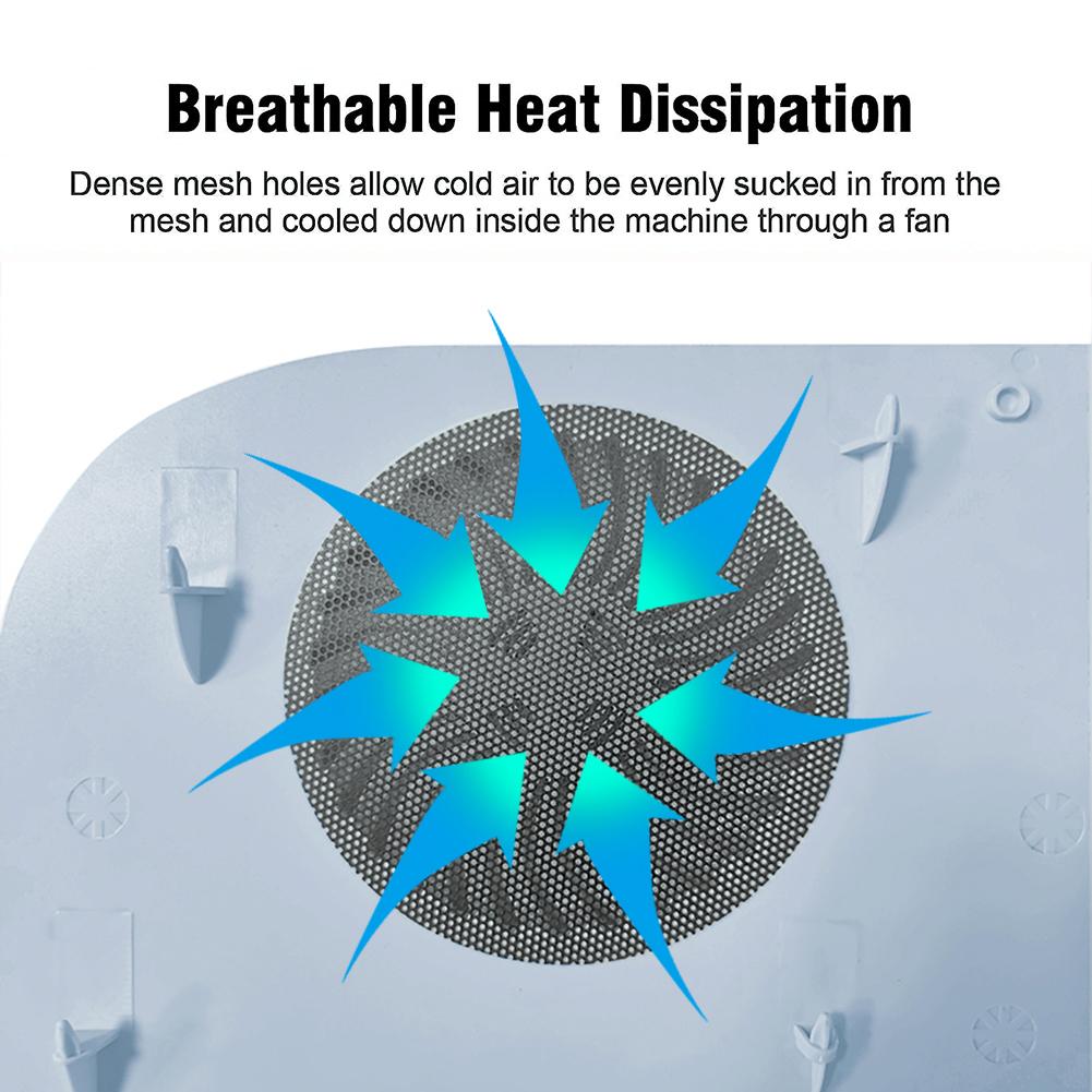 2/4PCS Ventilátorový prachový filtr pro PS5 SLIM Prodyšný ventilační prachotěsný síťovaný kryt s čisticím kartáčem pro Playstation 5