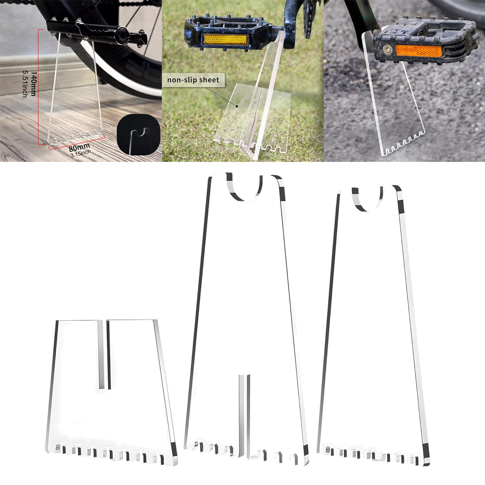 

Acrylic Display Side Stand Stable Bicycle Parking Rack for Bikes Rim 29 Outdoor Photography Support