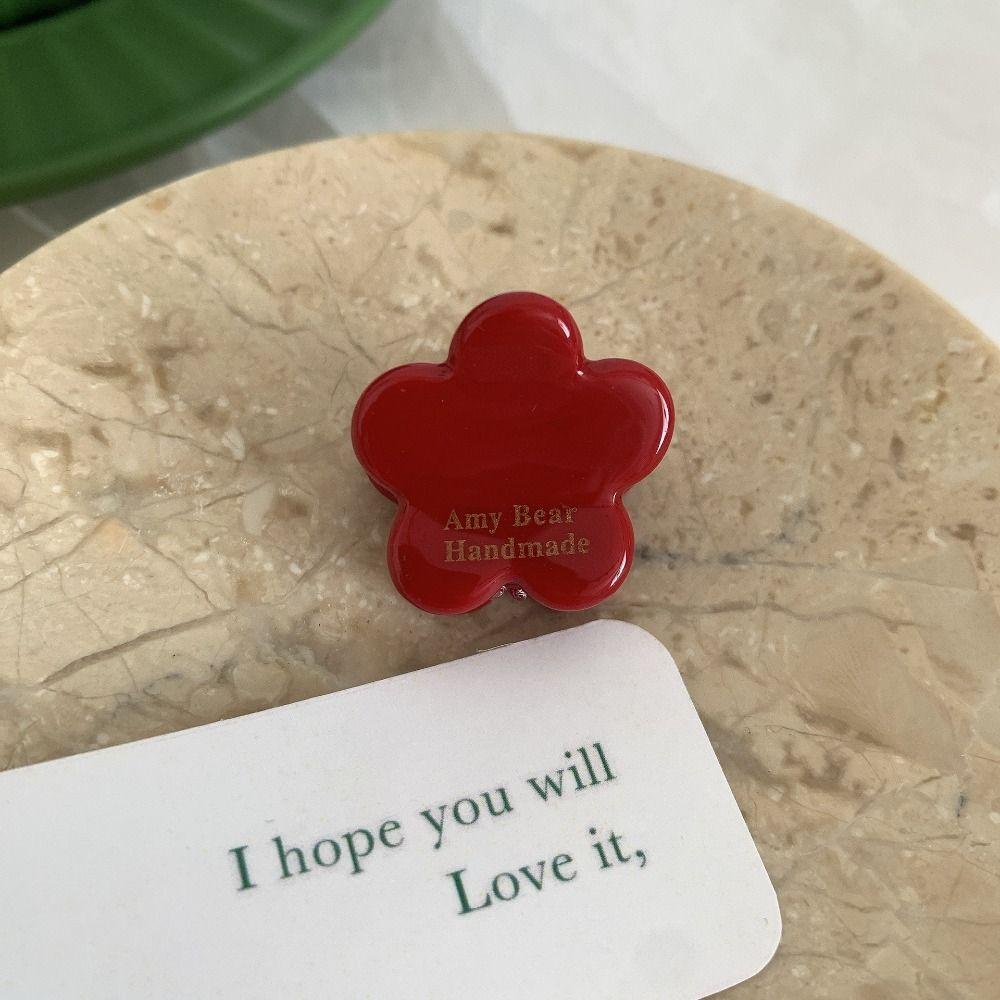 Liebesherz Haarspange Kleine Greifklemme Acetat Mini-Haarkralle Süße Blume Haarspange Streetwear