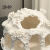 Fish Tank Shelter Coral House Landscaping Ornament, 3D Printed Reptile Hideout Aquarium Resin Ornament Cave, Durable PLA Habitat for Small And Shrimp